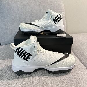 Size 10.5 Nike Force Savage Pro Shark High-Top Cleats NWT